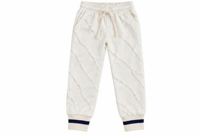 Jogging blanc brodé